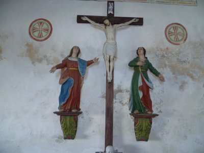 Die Pfarrei Afers Kreuzigungsgruppe in der Jakobuskirche