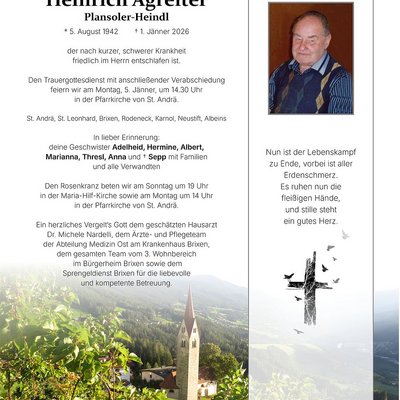 Die Pfarrei St. Andrä Die Pfarrei St. Andrä