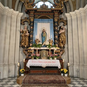 Kirche Schabs Altar Marienkapelle Die Pfarrei Schabs