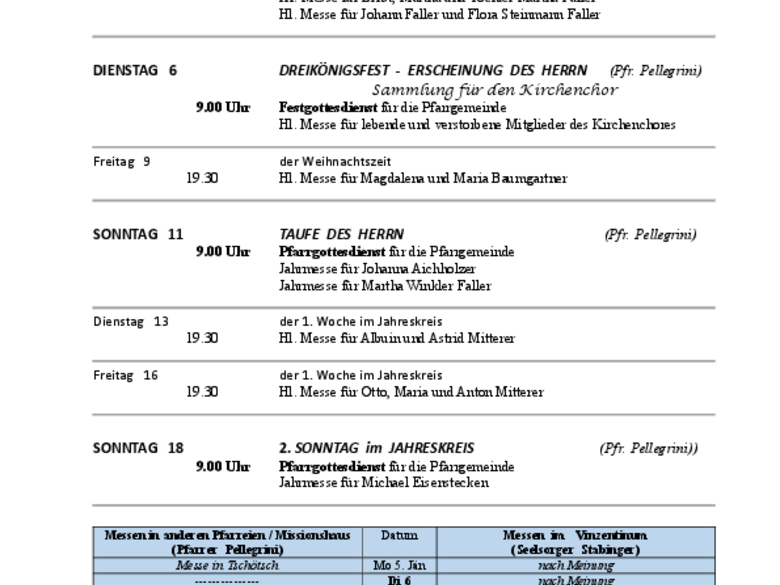 Die Pfarrei Schalders Die Pfarrei Schalders