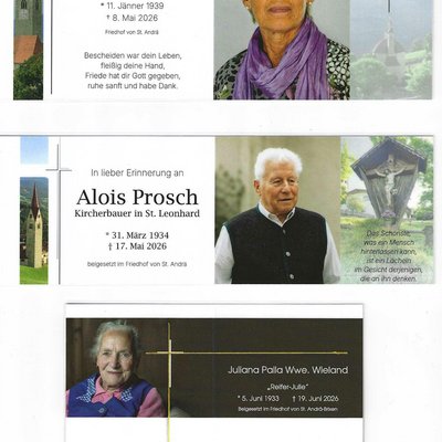Die Pfarrei St. Andrä Die Pfarrei St. Andrä