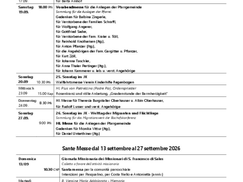 Die Pfarrei Milland Die Pfarrei Milland