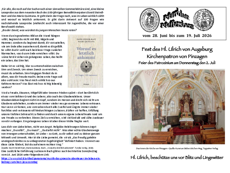 Die Pfarrei Tils Die Pfarrei Tils