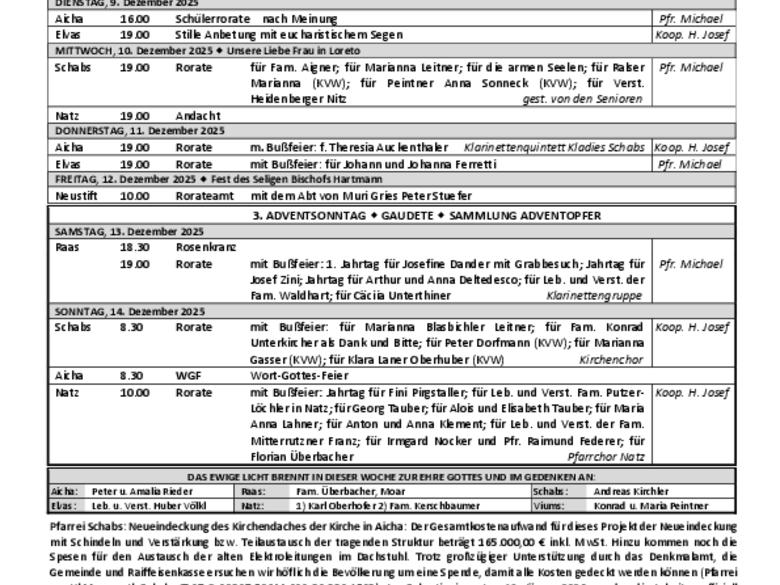 Die Pfarrei Natz Die Pfarrei Natz