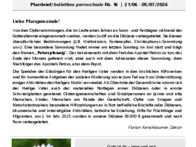 Die Pfarrei Milland Die Pfarrei Milland