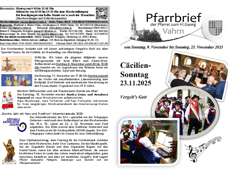 Die Pfarrei Vahrn Die Pfarrei Vahrn