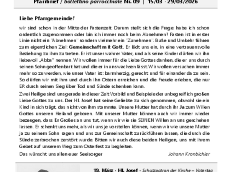 Die Pfarrei Milland Die Pfarrei Milland