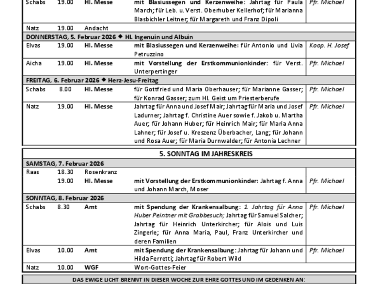 Die Pfarrei Schabs Die Pfarrei Schabs